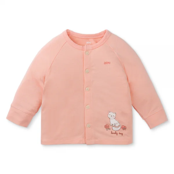 Set 2 Bộ modal kháng khuẩn dài Animo VD0225018 (0-24M,Hồng-trắng,TT06)