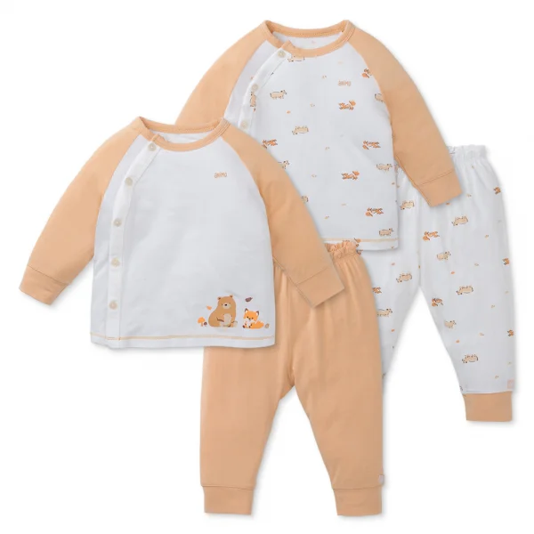 Set 2 Bộ modal kháng khuẩn dài Animo VD0225017 (0-24M,Cam-trắng,TT06)