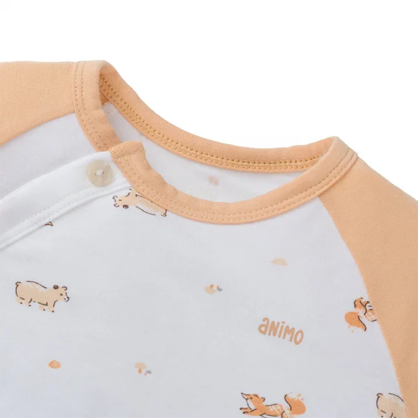 Set 2 Bộ modal kháng khuẩn dài Animo VD0225017 (0-24M,Cam-trắng,TT06)