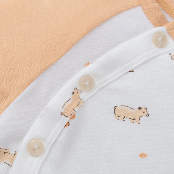 Set 2 Bộ modal kháng khuẩn dài Animo VD0225017 (0-24M,Cam-trắng,TT06)