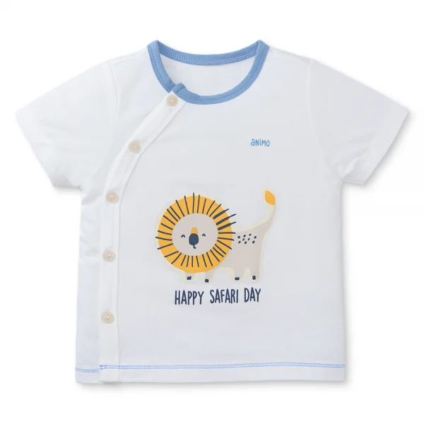 Set 2 Bộ modal kháng khuẩn ngắn Animo VD0225016 (0-24M,Dương-trắng,DD06)