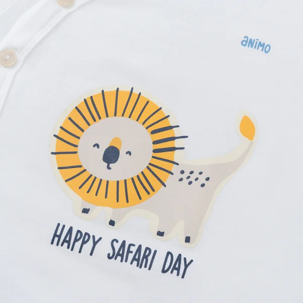 Set 2 Bộ modal kháng khuẩn ngắn Animo VD0225016 (0-24M,Dương-trắng,DD06)