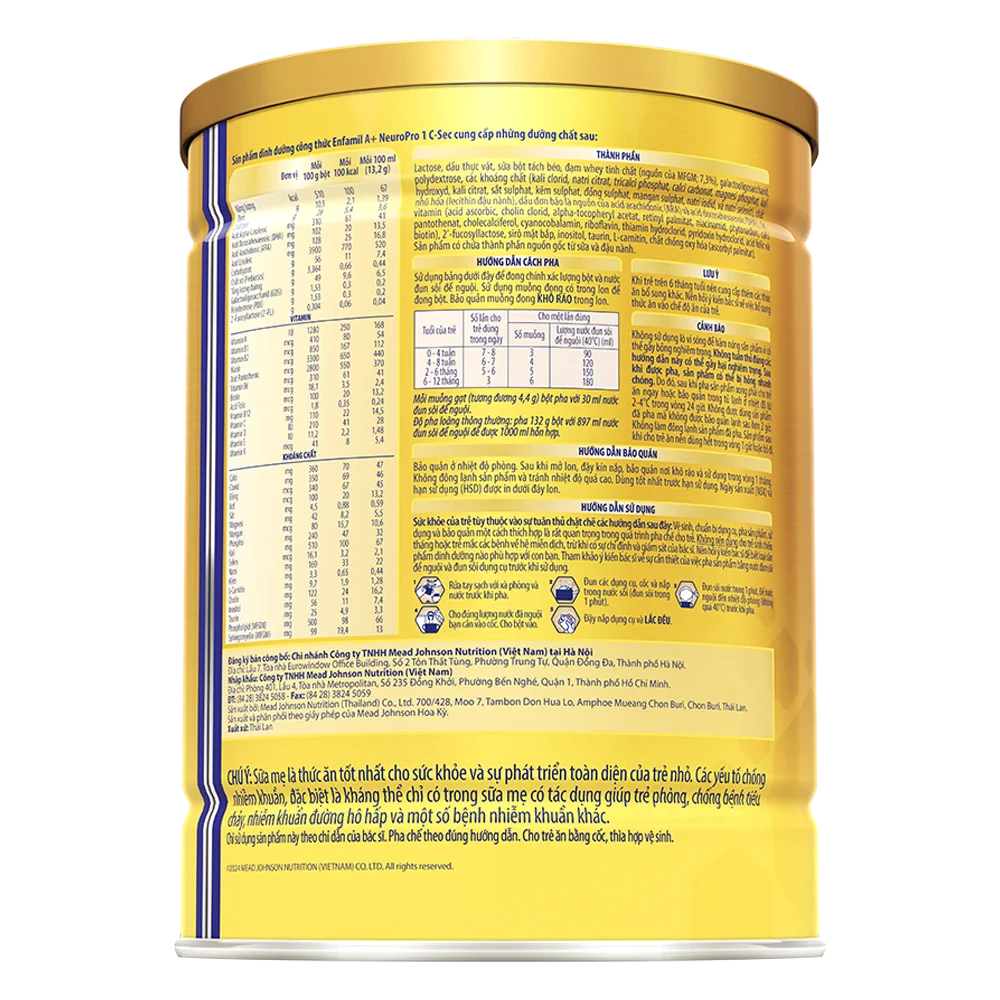 Sữa Enfamil A+ NeuroPro 1 C-Sec 400g (0-12 tháng)