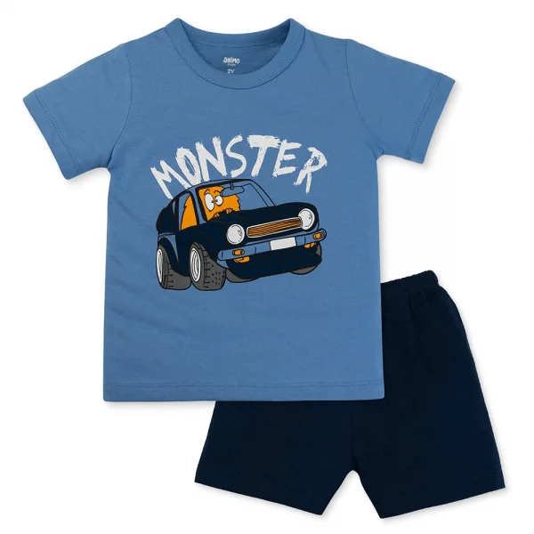 Bộ bé trai ngắn Animo Easy HN0325046 (1-4Y,Biển-dương,TT02)