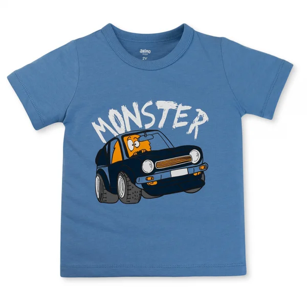 Bộ bé trai ngắn Animo Easy HN0325046 (1-4Y,Biển-dương,TT02)