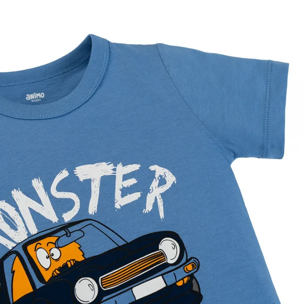 Bộ bé trai ngắn Animo Easy HN0325046 (1-4Y,Biển-dương,TT02)