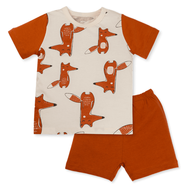 Bộ bé trai ngắn Animo Easy HN0325037 (1-4Y,Kem-cam,TT04)