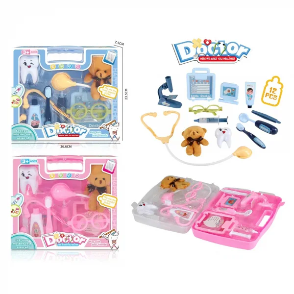 Vali nhập vai nha sĩ kèm gấu con HW24152556 C412 (Hồng)