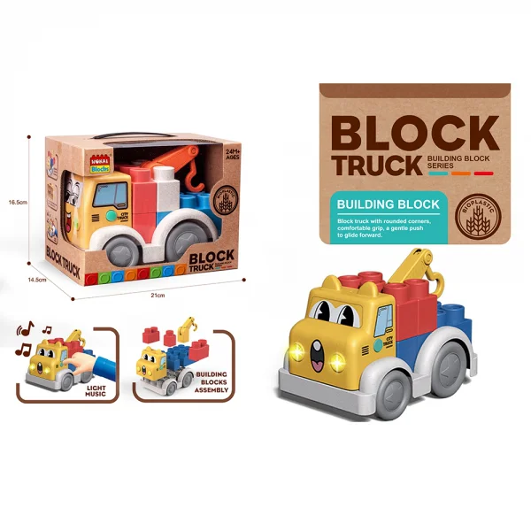 Xe cẩu phát nhạc vui nhộn kèm thả khối 2in1 HW24139324 C412