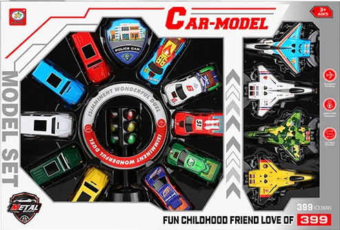 Bộ xe và máy bay chiến đấu chạy trớn đa màu siêu ngầu HW24109031 C412