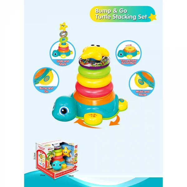 Chú rùa biết chạy  và sao biển xếp chồng kèm nhạc ngộ nghĩnh HW24076204 C412