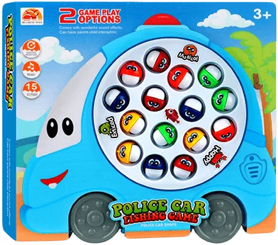 Bộ câu cá hình xe mặt cười dễ thương có phát nhạc HW24114072 C412 (Vàng)