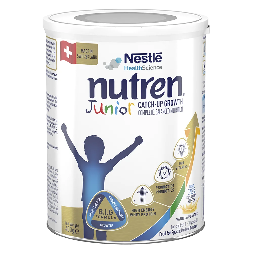 Combo 6 lon Thực phẩm dinh dưỡng Nutren Junior 400g (1-10 tuổi)