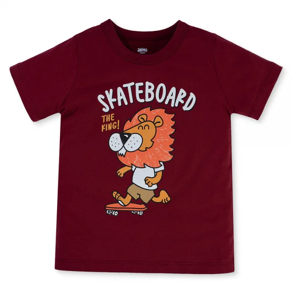 Bộ bé trai ngắn Animo Easy HN0325038 (1-4Y,Đỏ-be,DD02)