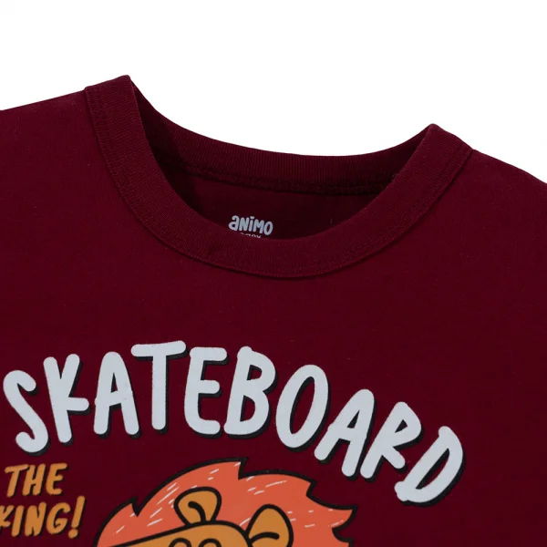 Bộ bé trai ngắn Animo Easy HN0325038 (1-4Y,Đỏ-be,DD02)