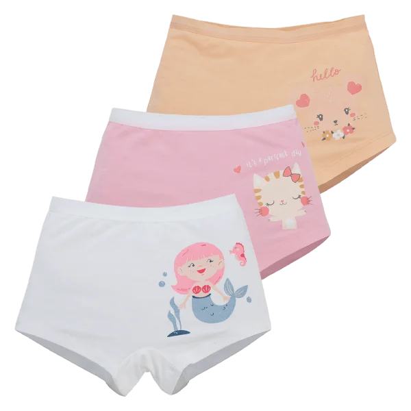 Bộ 3 quần lót bé gái đùi Animo ST0525040 (1-4Y,Nhiều màu,TT02)