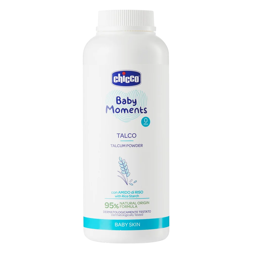 Phấn rôm tinh bột gạo Chicco 0M+ 150gr