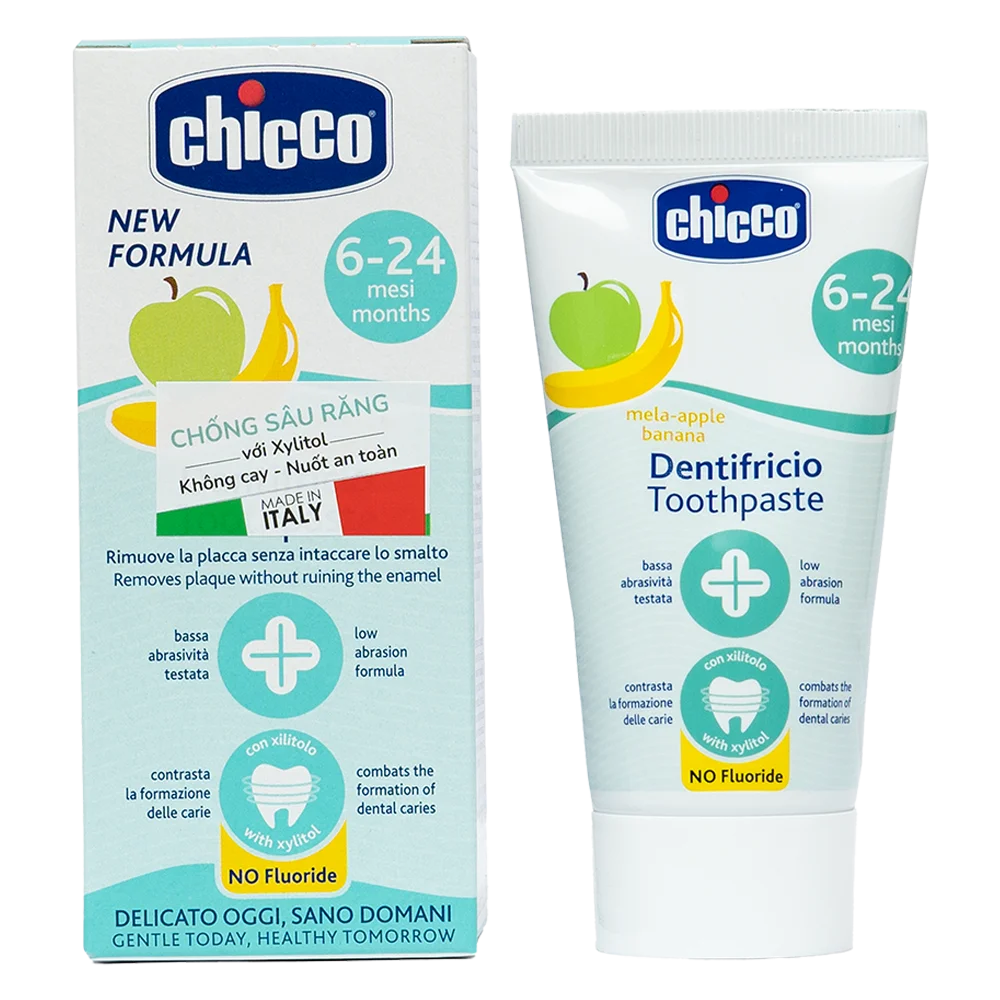 Kem đánh răng hương Chuối - Táo Chicco 6M+