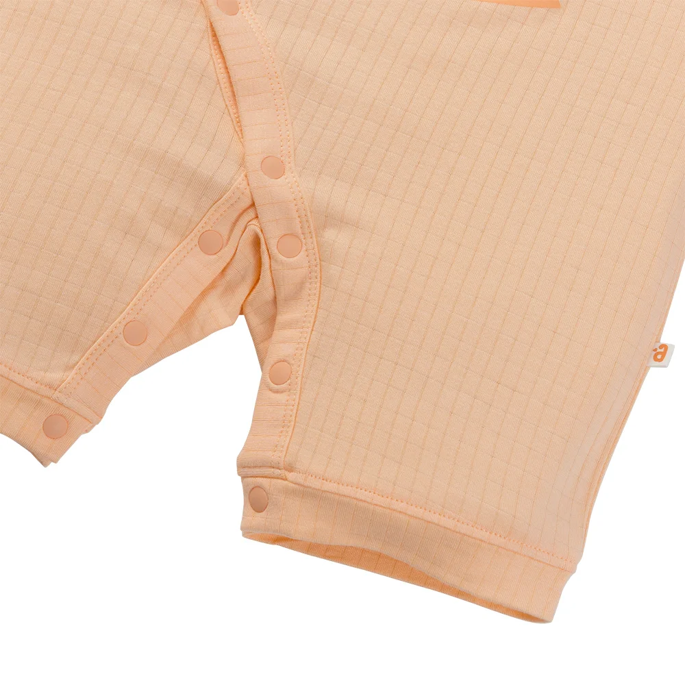 Set 2 bodysuit rayon chống muỗi đùi Animo VD0425035 (0-12M,Cam-trắng,TT06)