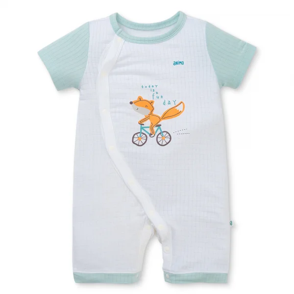 Set 2 bodysuit rayon chống muỗi đùi Animo VD0425034 (0-12M,Ngọc-trắng,TT06)