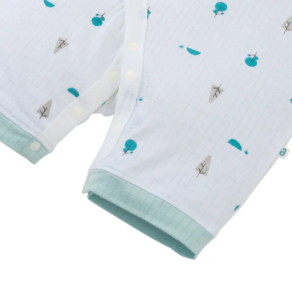 Set 2 bodysuit rayon chống muỗi đùi Animo VD0425034 (0-12M,Ngọc-trắng,TT06)