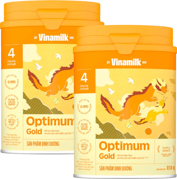 Combo 2 Sữa Vinamilk Optimum Gold 4 850g (2-6 tuổi)