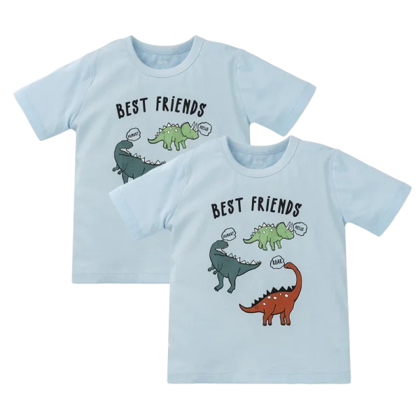 Combo 2 Áo bé trai tay ngắn Animo Easy HN0325062 (1Y,Xanh biển,NN02)