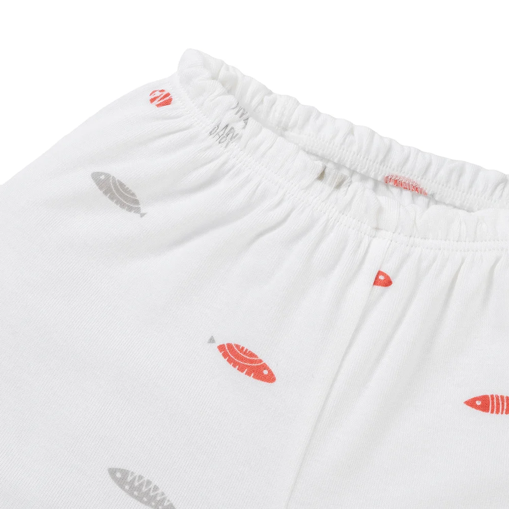 Bộ modal kháng khuẩn ngắn Animo HR VD0525062 (0-6M, Trắng)