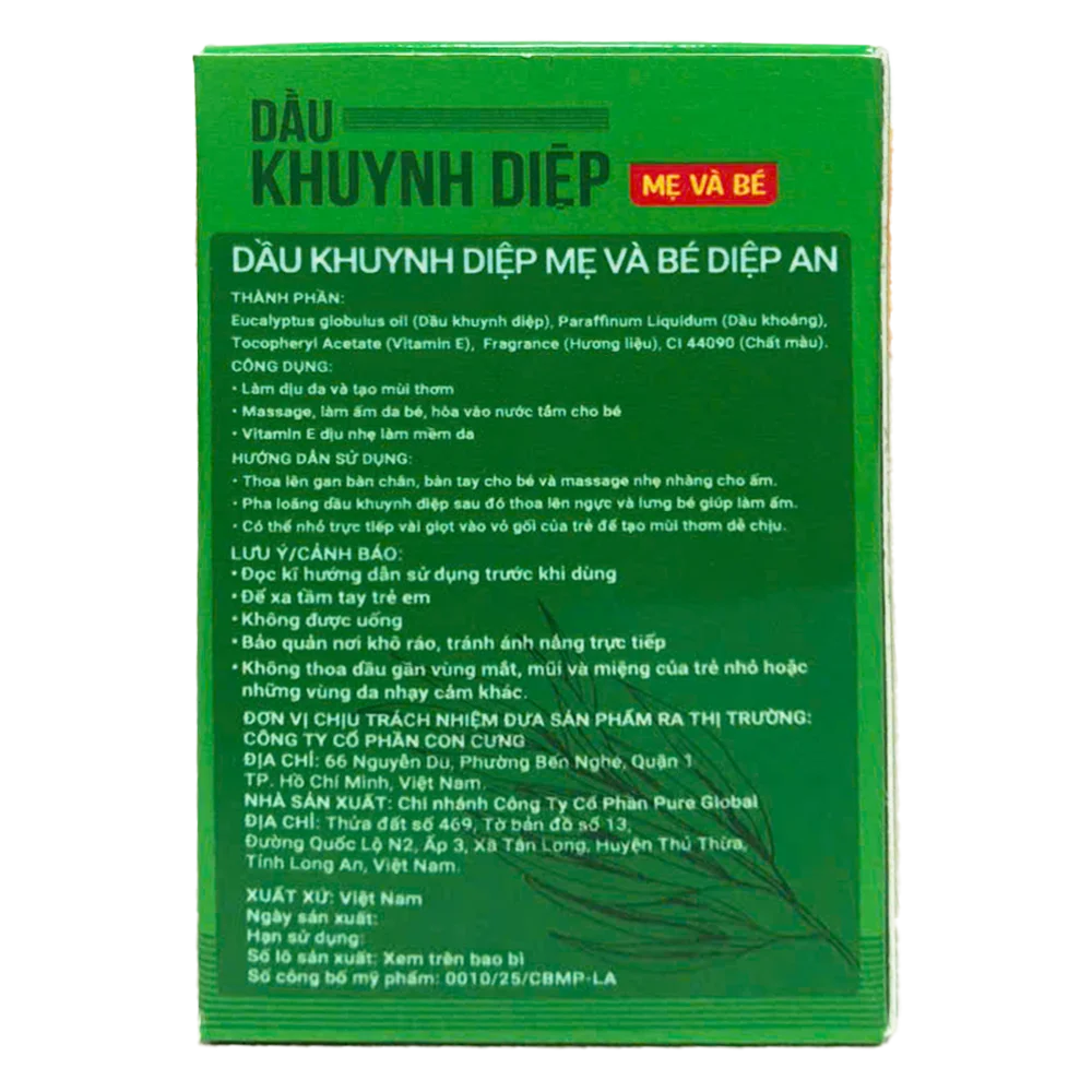 Dầu Khuynh Diệp Mẹ Và Bé Diệp An 30ml