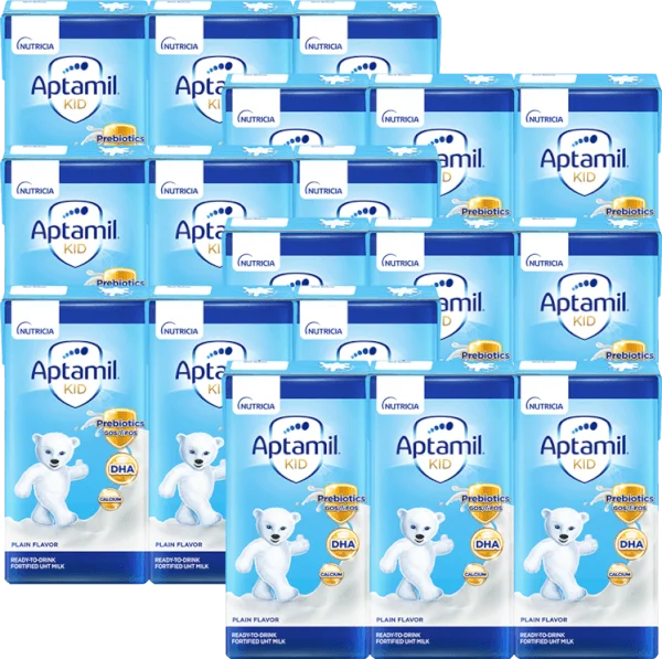 Combo 6 lốc Sữa dinh dưỡng pha sẵn Aptamil Kid 110ml, lốc 3 hộp (Từ 1 tuổi)
