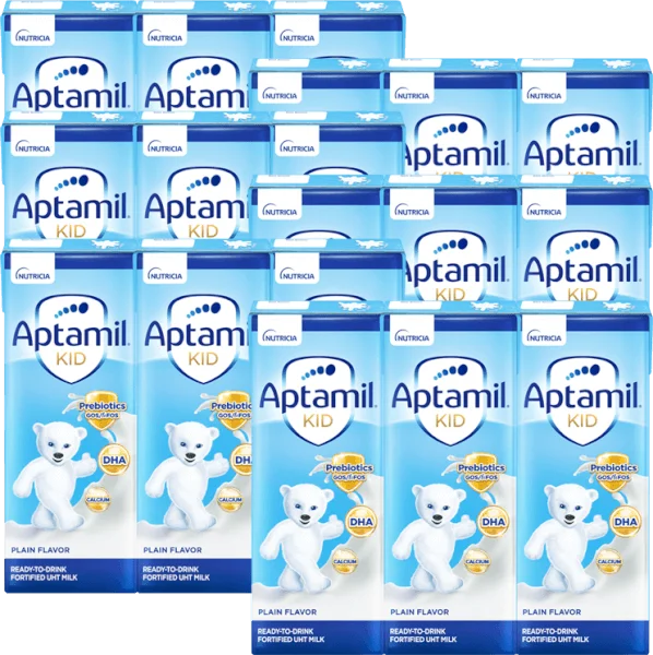 Combo 6 lốc Sữa dinh dưỡng pha sẵn Aptamil Kid 180ml, lốc 3 hộp (Từ 1 tuổi)