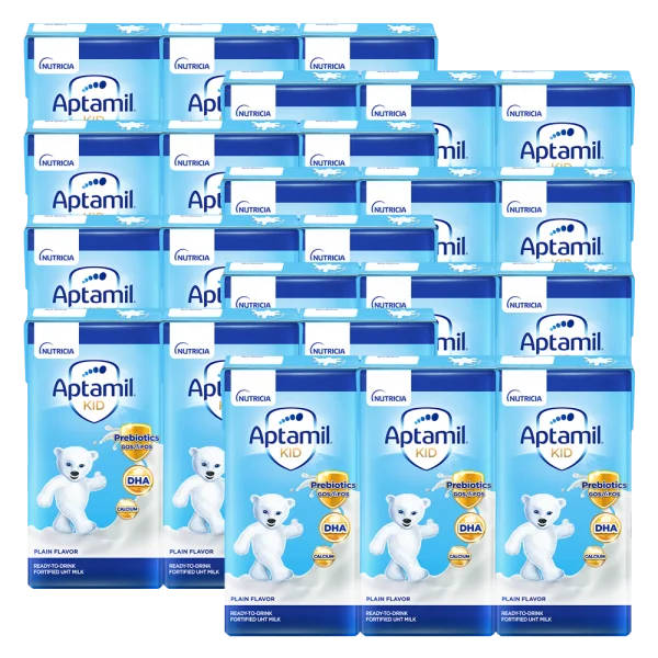 Combo 8 lốc Sữa dinh dưỡng pha sẵn Aptamil Kid 110ml, lốc 3 hộp (Từ 1 tuổi)