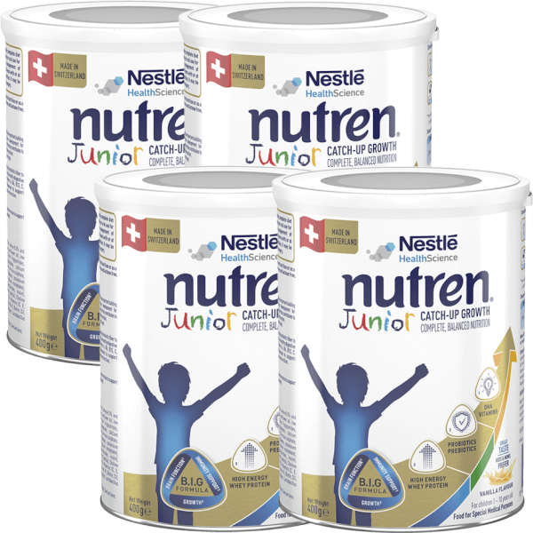 Combo 4 Thực phẩm dinh dưỡng Nutren Junior 400g (1-10 tuổi)