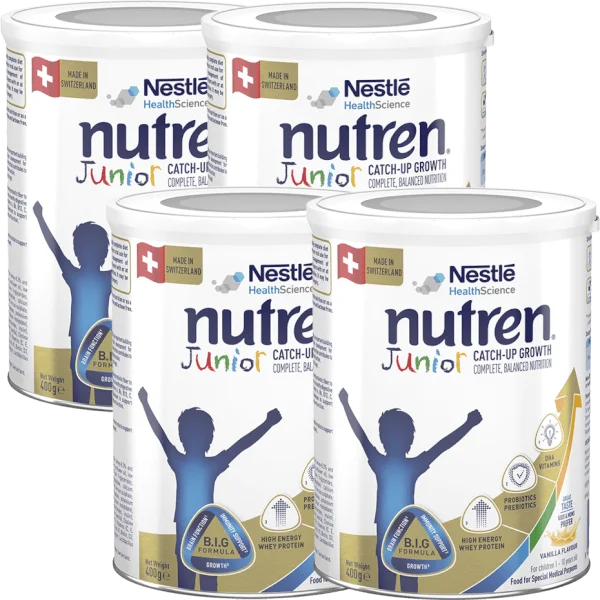 Combo 4 Thực phẩm dinh dưỡng Nutren Junior 400g (1-10 tuổi)