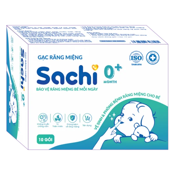 Quà tặng khi mua Gạc răng miệng Sachi (30 miếng/ hộp)