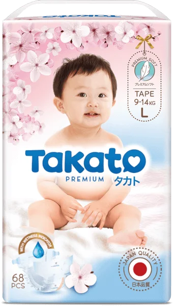 Tã dán Takato siêu mềm mại (L, 68 miếng)