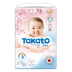 Quà tặng khi mua Combo 3 Tã dán Nhật Bản Takato siêu mềm mại (S, 80 miếng)