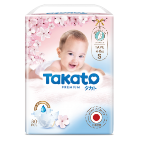 Quà tặng khi mua Combo 3 Tã dán Nhật Bản Takato siêu mềm mại (S, 80 miếng)