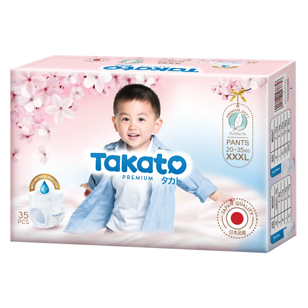 Tã quần Takato siêu mềm mại (XXXL, 35 miếng)