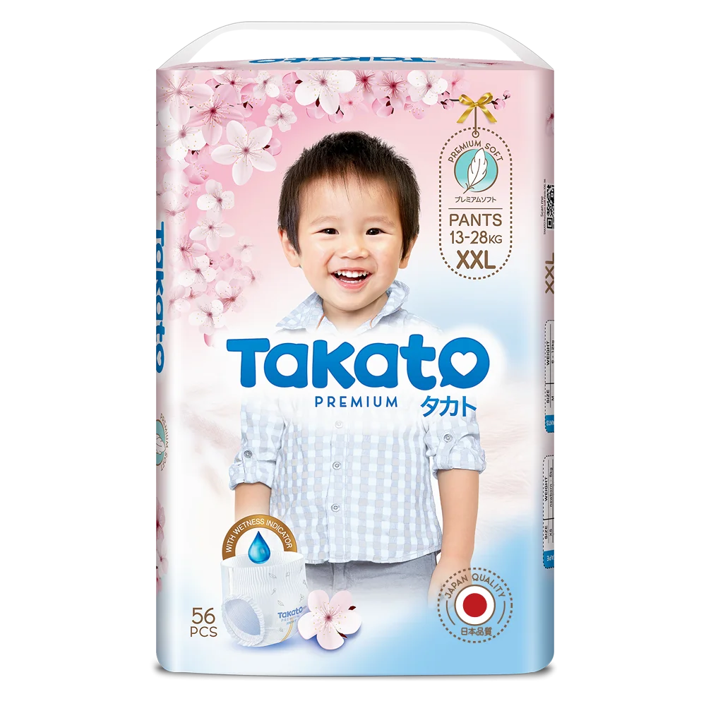 Tã quần Takato siêu mềm mại (XXL, 56 miếng)