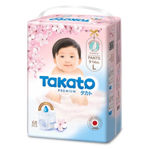 Combo 2 Tã quần Takato siêu mềm mại (L, 68 miếng)