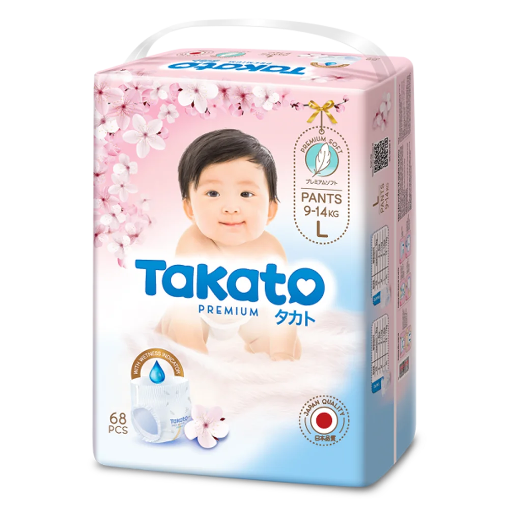 Tã quần Takato siêu mềm mại (L, 68 miếng)
