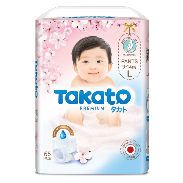 Combo 2 Tã quần Takato siêu mềm mại (L, 68 miếng)
