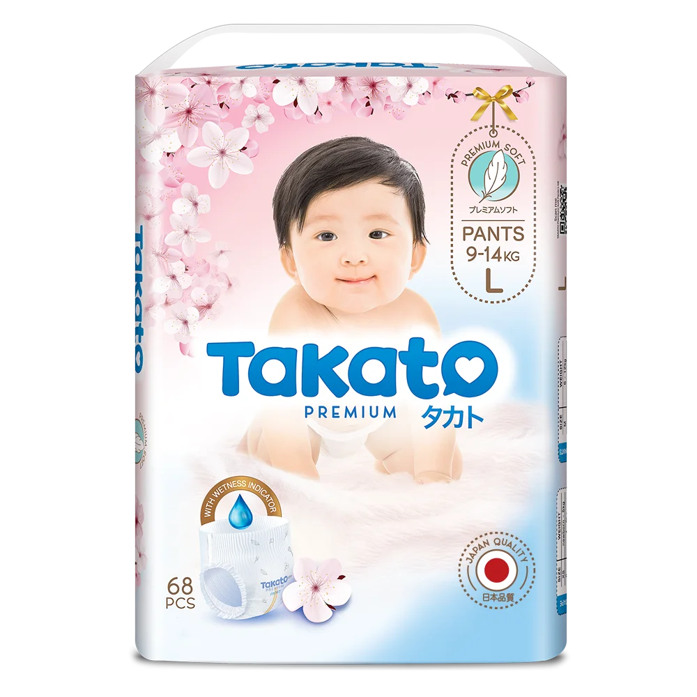 Tã quần Takato siêu mềm mại (L, 68 miếng)