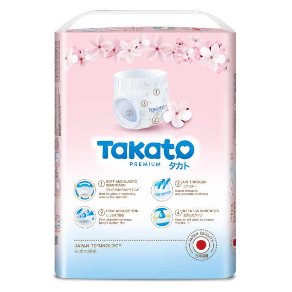 Combo 2 Tã quần Takato siêu mềm mại (L, 68 miếng)