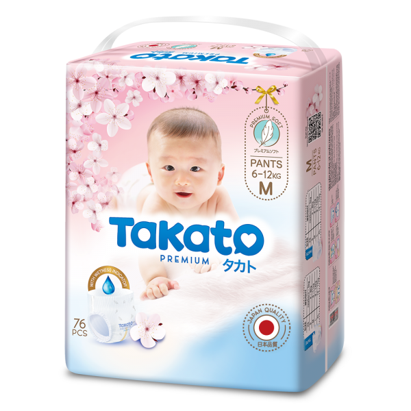 Tã quần Takato siêu mềm mại (M, 76 miếng)