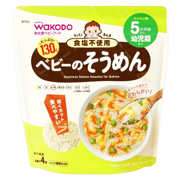 Mì somen không muối Easy Manma Wakodo cho bé từ 5 tháng tuổi