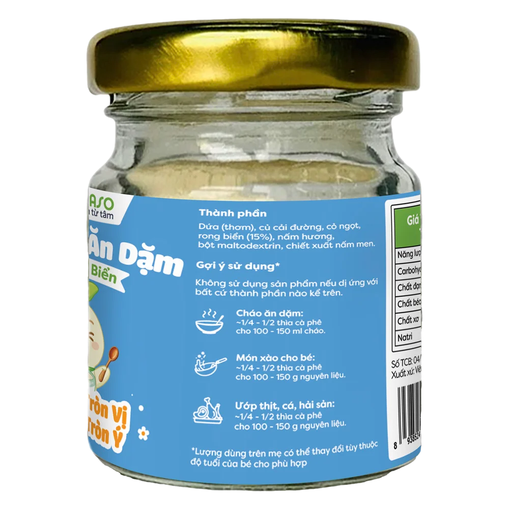 Bột nêm ăn dặm Anpaso vị rong biển 60g
