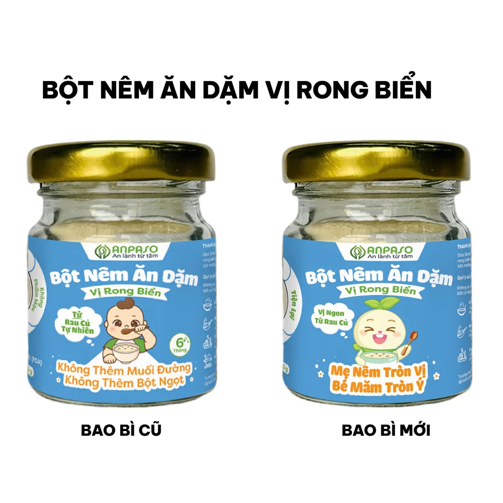 Bột nêm ăn dặm Anpaso vị rong biển 60g