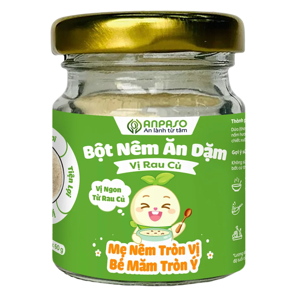 Bột nêm ăn dặm Anpaso vị rau củ 60g